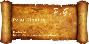 Popu Gizella névjegykártya